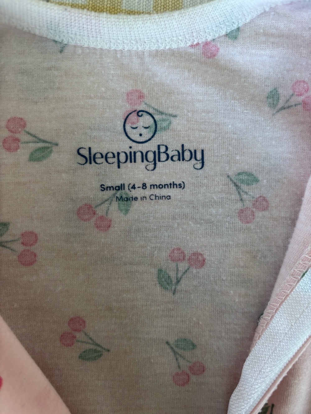 SleepingBaby Zipadee-Zip Transition Swaddle Starfish Design Pink Cherries Small - Picture 6 of 6
